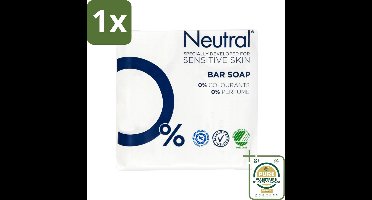 1 x Neutral - Zeep - Bar Soap - Gevoelige huid - 2 Bars- Gevoelige Huid - Zeep - Zeep Voor Gevoelige Huid - Parfumvrije Zeep - PH-neutrale Zeep
