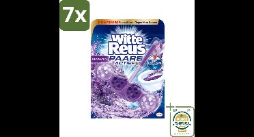 7 x Witte Reus - Paars Actief Toiletblok - Provence - 1 Toiletblok - Grootverpakking - Toiletblok - Reinigingsblok - Paarse Waterballen - Zichtbare Schoonmaak - Provence Geur