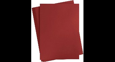 Rood Karton 180 Grams - Rood A2 Karton - Hobbykarton - Stevig Rood Papier - A2 Rood Papier 180 grams - Knutselpapier Knutselkarton - Bordeaux Rood - 42 x 60 cm - A2 - 100 Vellen