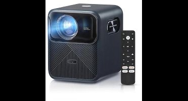 WANBO Mozart 1 Pro Projector 4K met Google TV【MEMC/Netflix Officiële/1200ANSI】HDR10, 20W Hifi Speaker, Auto Focus Keystone, Native Full HD 1080P, Bluetooth 2.4G+5G Wifi, Smart Beamer for Home/Outdoor
