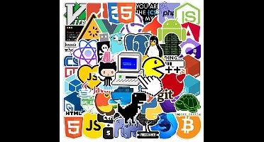 50 Stuks Waterdichte Stickers voor Koffers, Skateboards en Laptops - Perfect voor Tieners