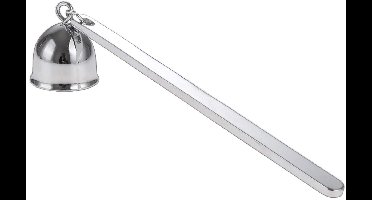 1 stuk - Kaarsendover - Roestvrij staal - Dooft kaarsen veilig - Ontwerp met lange steel - Ideaal voor kaarsenliefhebbers - Elegant cadeau - Klokvormig ontwerp - zilver
