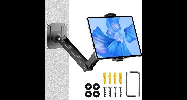 Verstelbare Aluminium Tablet Muurbeugel voor Tablets en Smartphones