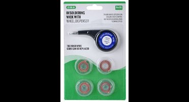 1mm Desoldeerlint dispenser set 5 rollen 1,5 meter 1 mm breed desoldeerlitze voor soldeer verwijderen