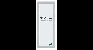 Your Decoration - Puzzellijst 33x98 cm - Zilver Mat - Puzzellijst 500-1000 stukjes - MDF Fotolijst - Mura