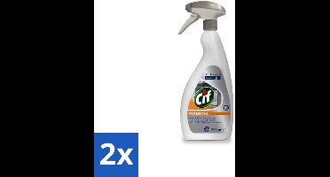 Cif Professional Oven- en Grillreiniger - Spray - Tegen Aangekoekt Vet - Voor Intensief Gebruik - 750 ml - Voordeelverpakking - 2 stuks