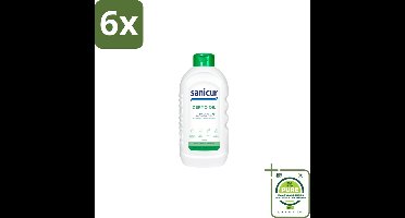 Sanicur – Bad & Douchegel – Dermo Oil – 1000 ml - Voordeelverpakking - 6 stuks - Hydraatende lichaamsolie - Droge huid verzorging