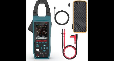 2-in-1 Handoscilloscoop en Multimeter met Stroomtang, 5,0 MSa/s, 2,8 inch TFT-display, NCV, Accu, App