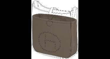 DGAZ Silk Purse Organizer Insert Fits Evelyne TPM/PM/GM/TGM, Silky Smooth Bag Organizer, Luxury Handbag & Tote Shaper (Etoupe grey, TPM)