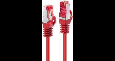 LINDY 47366 RJ45 Netwerkkabel, patchkabel CAT 6 S/FTP 5.00 m Rood 1 stuk(s)