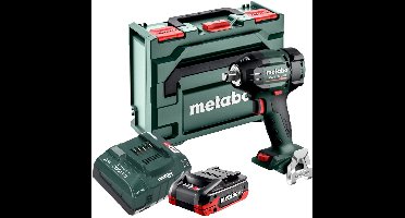 Metabo SSW 18 LTX 550 BL accu-slagmoersleutel 18 V 550 Nm borstelloos + 1x LiHDX accu 4,0 Ah + oplader + metaBOX