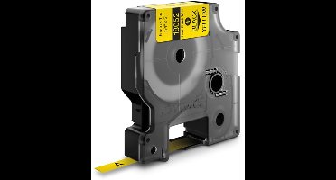 DYMO Rhino industriële Heat-Shrink Tube-labels | 6 mm x 1,5 m | zwarte afdruk op geel | voor Rhino labelprinters