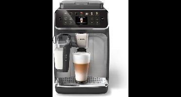 Philips 4400 Series - Espressomachine - 12 Warme & Koude Dranken - LatteGo Melksysteem - 40% Stiller - QuickStart - AquaClean Filter - Volautomatisch - Zwart & Zilver - Koffiemachine met bonen - EP4446/70