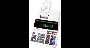 Sharp rekenmachine EL2607LG - creme - met printrol - SH-EL2607LG