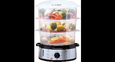 RVV® Stoomkoker - Stoomkokers - Stoompan -Grijs - ‎24cm x 31cm x 43cm