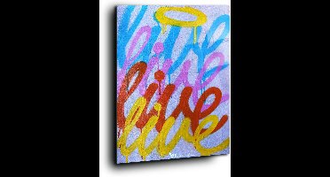 A great thing to be alive - Meerdere kleuren - Canvas 30 x 40 cm Wa