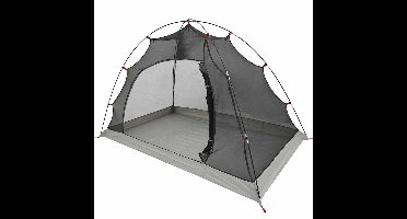 Tent met dak Anders Grijs en zwart 236 x 108 x 120 cm