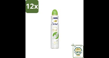 Dove Deodorant Spray - Komkommer & Groene Thee - 200 ml - Voordeelverpakking - 12 stuks - Cucumber & Green Tea - Deodorant spray