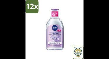 NIVEA - Micellair Water - Essentials Verzachtend - Gevoelige huid - Met Aminozuren & Dexpanthenol - Make-up Verwijderaar - 400 ml - Voordeelverpakking - 12 stuks - Gevoelige huid - Make-up remover