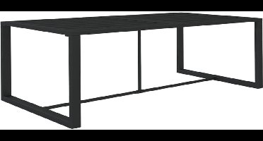 vidaXL - Tuintafel - 120x60x66 - cm - aluminium - antracietkleurig