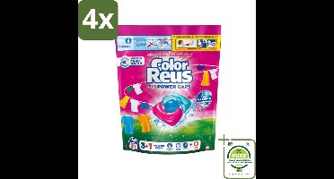 Color Reus - 3+1 Power Caps - Gekleurde Was - 65 Wasbeurten - Voordeelverpakking - 4 stuks - Wascapsules - Kleurwas