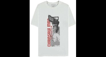 Chainsaw Man - Denji Heren Tshirt - 2XL - Wit