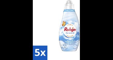 Robijn – Vloeibaar Wasmiddel – Klein & Krachtig Classics Stralend Wit - 665 ml - Bulkverpakking - 5 stuks