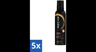 Syoss - Curl - Haarmousse - Anti-Pluis & Bounce - 250 ml - Bulkverpakking - 5 stuks