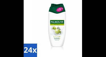24 x Palmolive Naturals - Olijf & Melk - Douchecrème - Natuurlijk & Verzachtend - 250 ml - Douchecrème - Olijf & Melk - Natuurlijke Ingrediënten - Vegan - Hydraterende