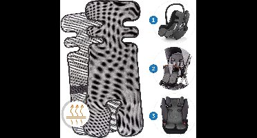 Universeel Zitkussen voor Kinderwagen en Autostoel - Ademend 3D Luchtlaag voor Comfort en Bescherming