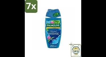 7 x Palmolive Douchegel Thermal Mineral Massage 250 ml - Grootverpakking - Douchegel - Zeezout - Aloë Vera - Mineralmassage - Hydratatie