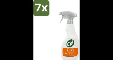 Cif - Keuken Spray - Super Snel - Verwijdert Hardnekkig Vuil - 500ml - Bulkverpakking - 7 stuks