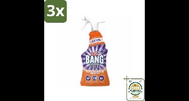 3 x Cillit Bang Lime & Grime Spray 750 ml - Grootverpakking - Kalk Verwijderen - Vet Verwijderen - Vuil Verwijderen - Keuken Reinigen - Badkamer Reinigen