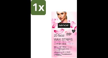 1 x Sence - Waxstrips - Gezicht - 20 Waxstrips - Gezichts-waxstrips - Gezichts-wax - Gezichts-ontharing - Haartjes Verwijderen - Gladde Huid