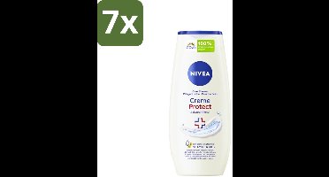 Nivea - Douchegel - Crème Protect & Dexpantenol - Unieke Nivea Crème Geur - 250 ml - Bulkverpakking - 7 stuks
