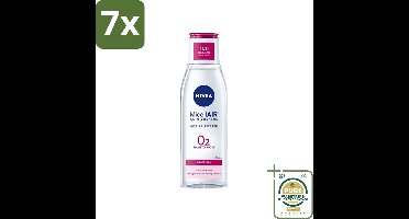 7 x Nivea - O2 Zuurstofboost Micellair Water - Droge Huid - 200 ml - Grootverpakking - Micellair Water - Droge Huid - Zuurstofboost - Reiniging - Hydratatie