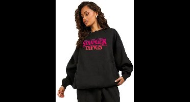 Stranger Things Gradiant Logo Unisex Trui met capuchon - zwart - 4XL