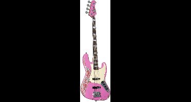 Fame Custom JB 4 Worn Shell Pink - Elektrische basgitaar - 4-snarig