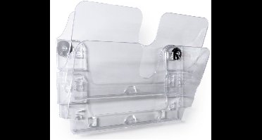 Durable Flexiplus 1709022400 Folderhouder (wandmodel) Doorzichtig 1 stuk(s) Aantal vakken: 2