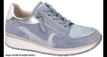 Gabor -Dames - blauw licht - sneakers - maat 40.5