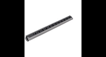 Bachmann 300.002 12AC outlet(s) 2m Zwart, Grijs power uitbreiding