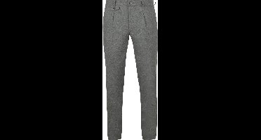 Suitable Chino broek Pico Pleat Flanel Grijs - Maat 48 - Heren - Mannen broeken