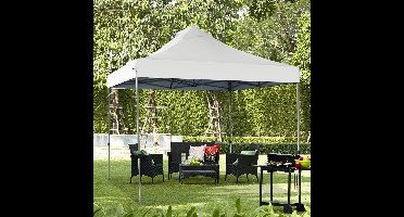 Partytent – Paviljoen – Tuintent – Feesttent – Opvouwbare Tent – 3x3 m – Waterdicht – UV Bescherming 50+ – Stevig Frame – Winterbestendig – Wit