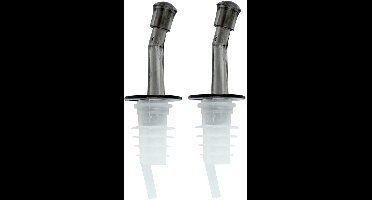 Excellent Houseware - Set van 2 Flessen Gieters - Doorzichtig - Universele Maat