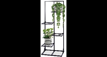 ProGarden - Plantenrek - met - 4 - schappen - 40x27x102 - cm - zwart