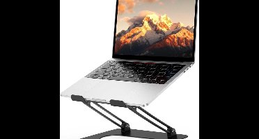 Famanu – Laptopstandaard - verstelbarenotebookstandaard - laptopstandaard compatibel met 10-14 inch laptops (zwart)