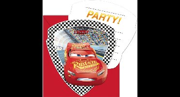 Cars 3 Uitnodigingen 6 stuks