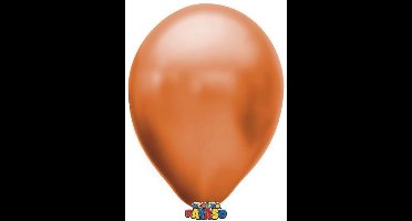 Zakje met 15 oranje metallic latex ballonnen - 30cm doorsnee (12 inch) - Biologisch afbreekbaar