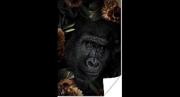 Poster Gorilla - Bloemen - Planten - 20x30 cm