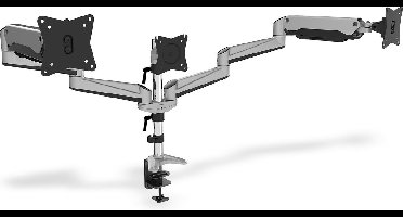 Screen Table Support Digitus by Assmann DA-90363 Black/Grey Black/Silver 27"